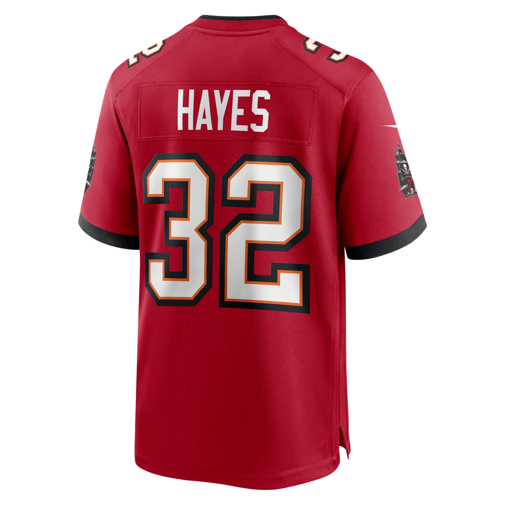 Men's Tampa Bay Buccaneers Josh Hayes Nike  Red  Game Jersey - Image 4