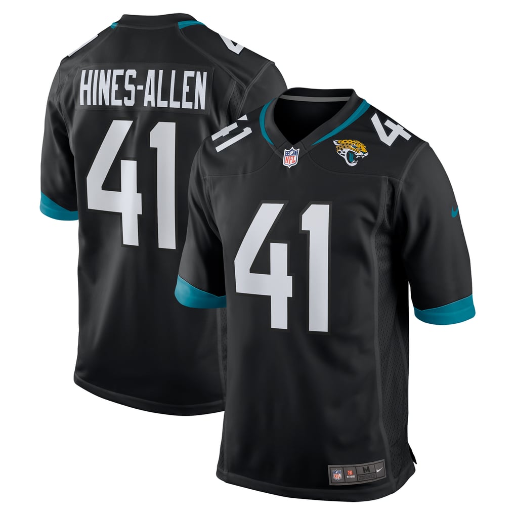 Men's Jacksonville Jaguars Josh Hines-Allen Nike Black Alternate Game Jersey - Image 2