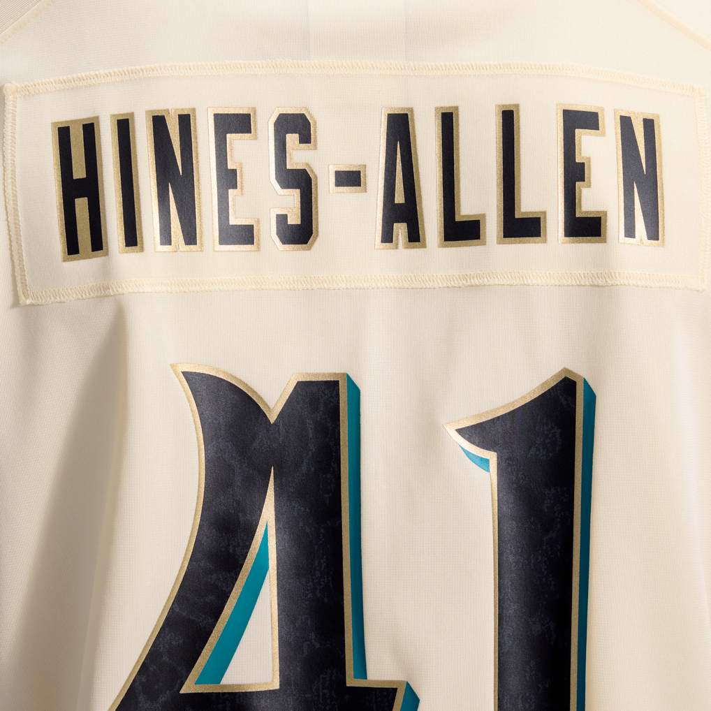 Men's Jacksonville Jaguars Josh Hines-Allen Nike Natural 2026 Rivalries Collection Game Jersey - Image 12