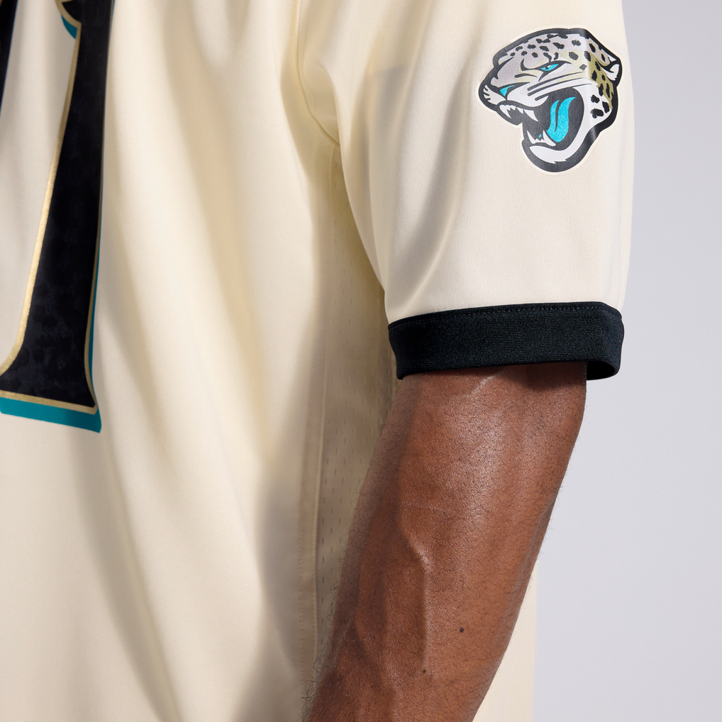 Men's Jacksonville Jaguars Josh Hines-Allen Nike Natural 2026 Rivalries Collection Game Jersey - Image 13