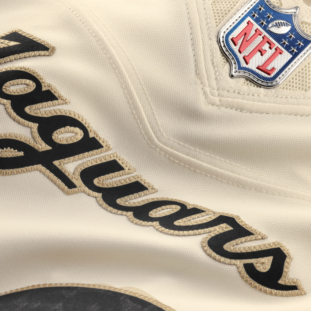 Men's Jacksonville Jaguars Josh Hines-Allen Nike Natural 2026 Rivalries Collection Stitched Limited Jersey - Image 6