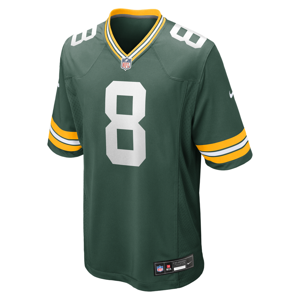 Men's Green Bay Packers Josh Jacobs Nike  Green Team Game Jersey - Image 3