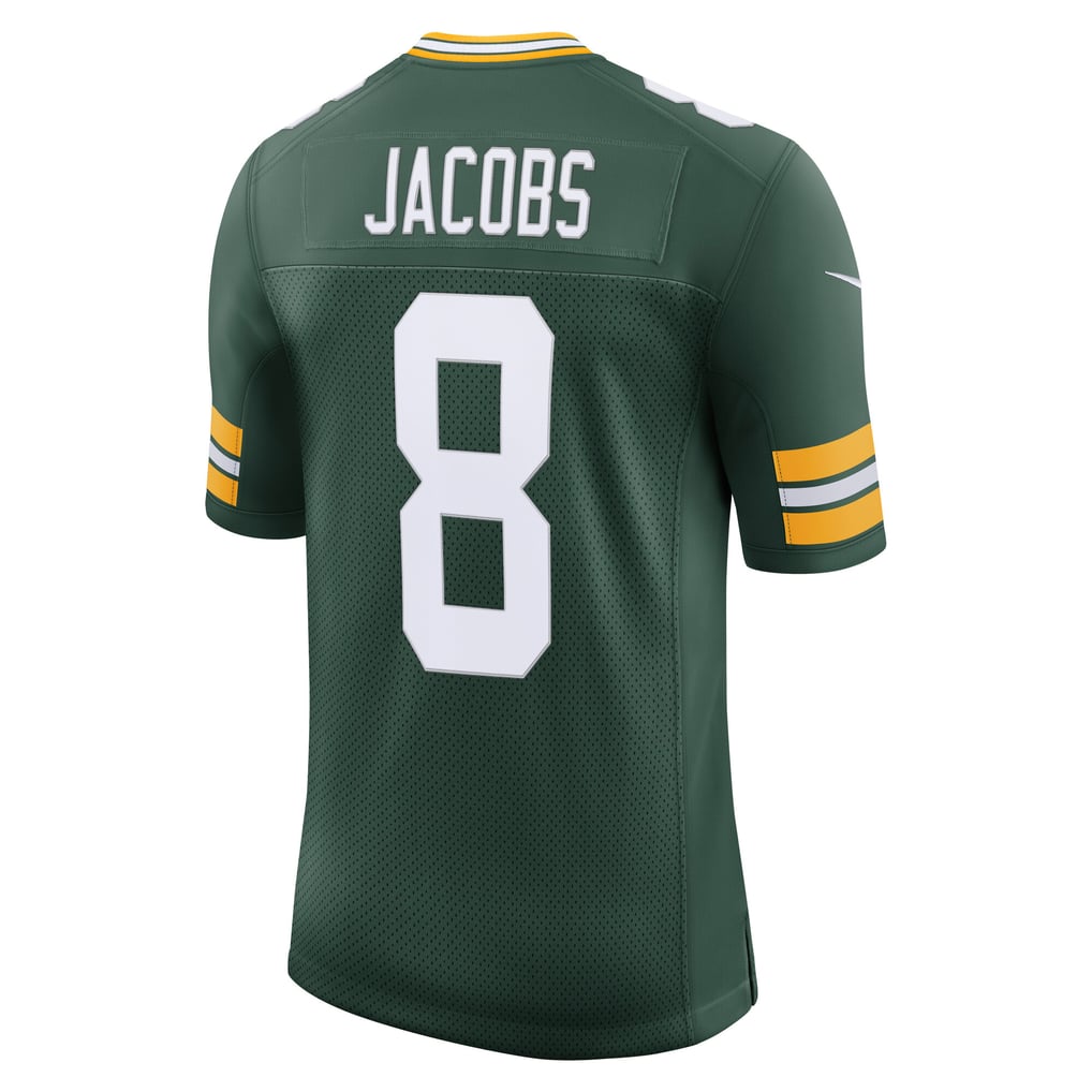 Men's Green Bay Packers Josh Jacobs Nike Green Vapor Untouchable Stitched Limited Jersey - Image 4