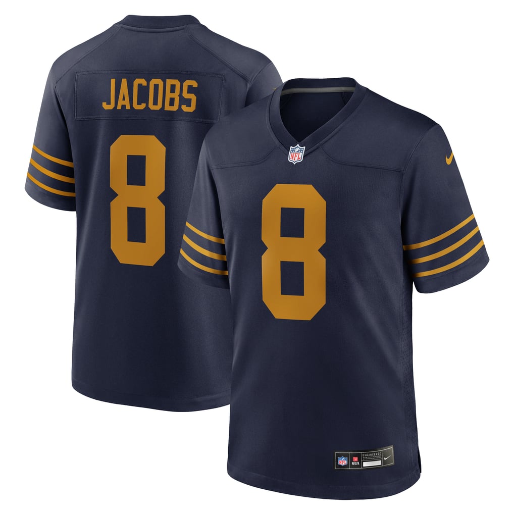 Men's Green Bay Packers Josh Jacobs Nike Navy The 1923 Classic Game Jersey - Image 2
