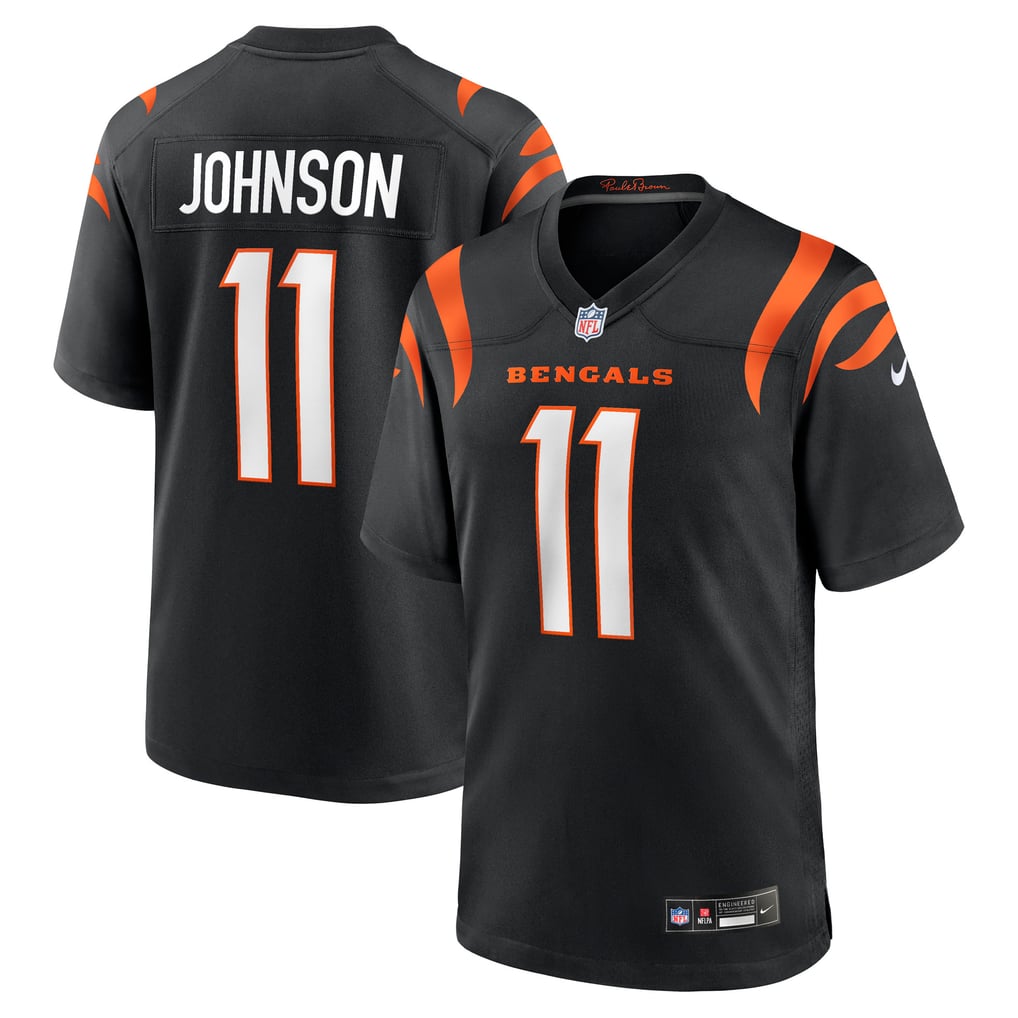 Men's Cincinnati Bengals Josh Johnson Nike Black Team Game Jersey - Image 1