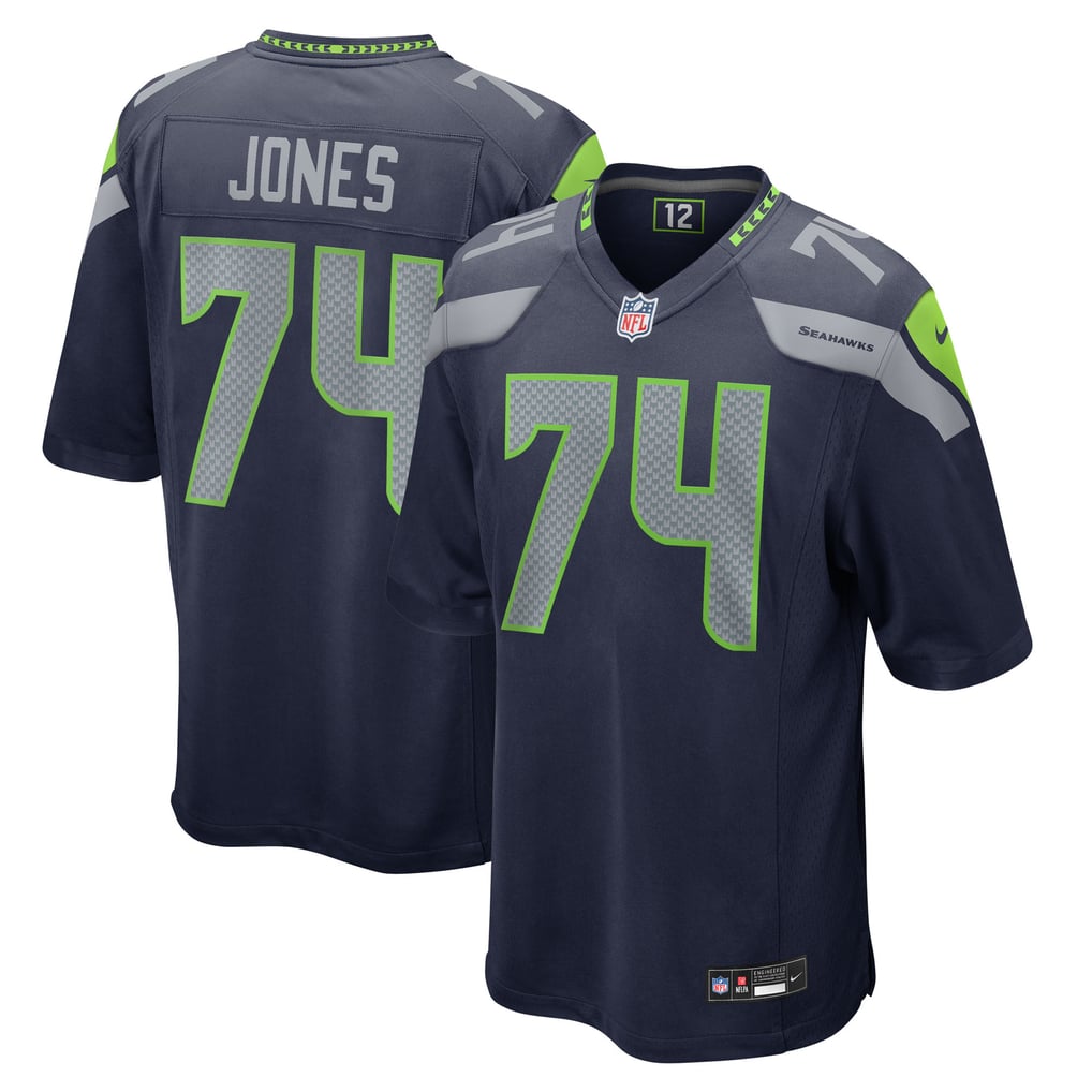 Men's Seattle Seahawks Josh Jones Nike  College Navy Team Game Jersey - Image 2