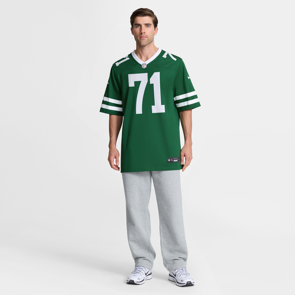 Men's New York Jets Josh Myers Nike Legacy Green Team Game Jersey - Image 8