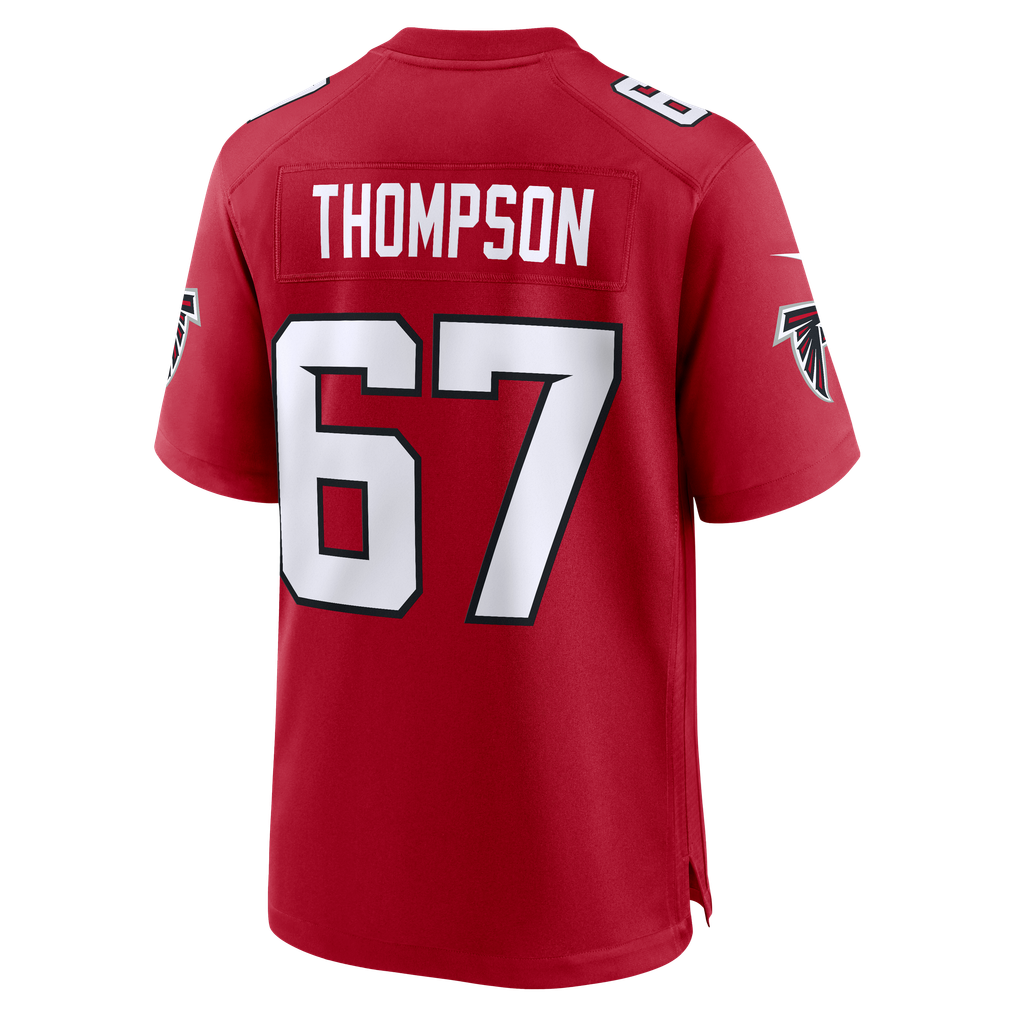 Men's Atlanta Falcons Josh Thompson Nike Red Team Game Jersey