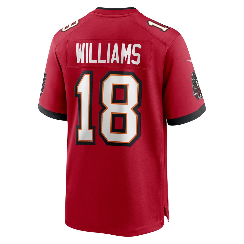 Men's Tampa Bay Buccaneers Josh Williams Nike  Red Team Game Jersey - Image 4