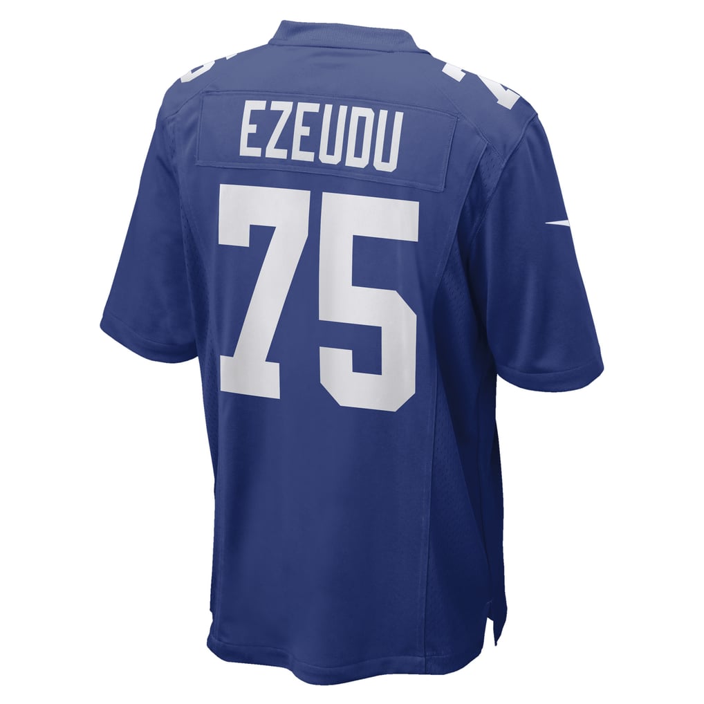 Men's New York Giants Joshua Ezeudu Nike Royal Game Player Jersey - Image 4