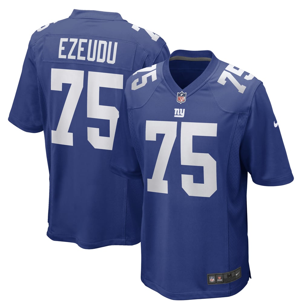 Men's New York Giants Joshua Ezeudu Nike Royal Game Player Jersey - Image 1