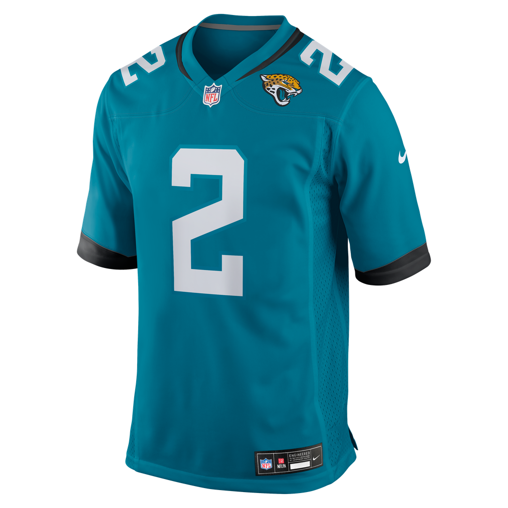 Men's Jacksonville Jaguars Jourdan Lewis Nike  Teal Team Game Jersey - Image 3