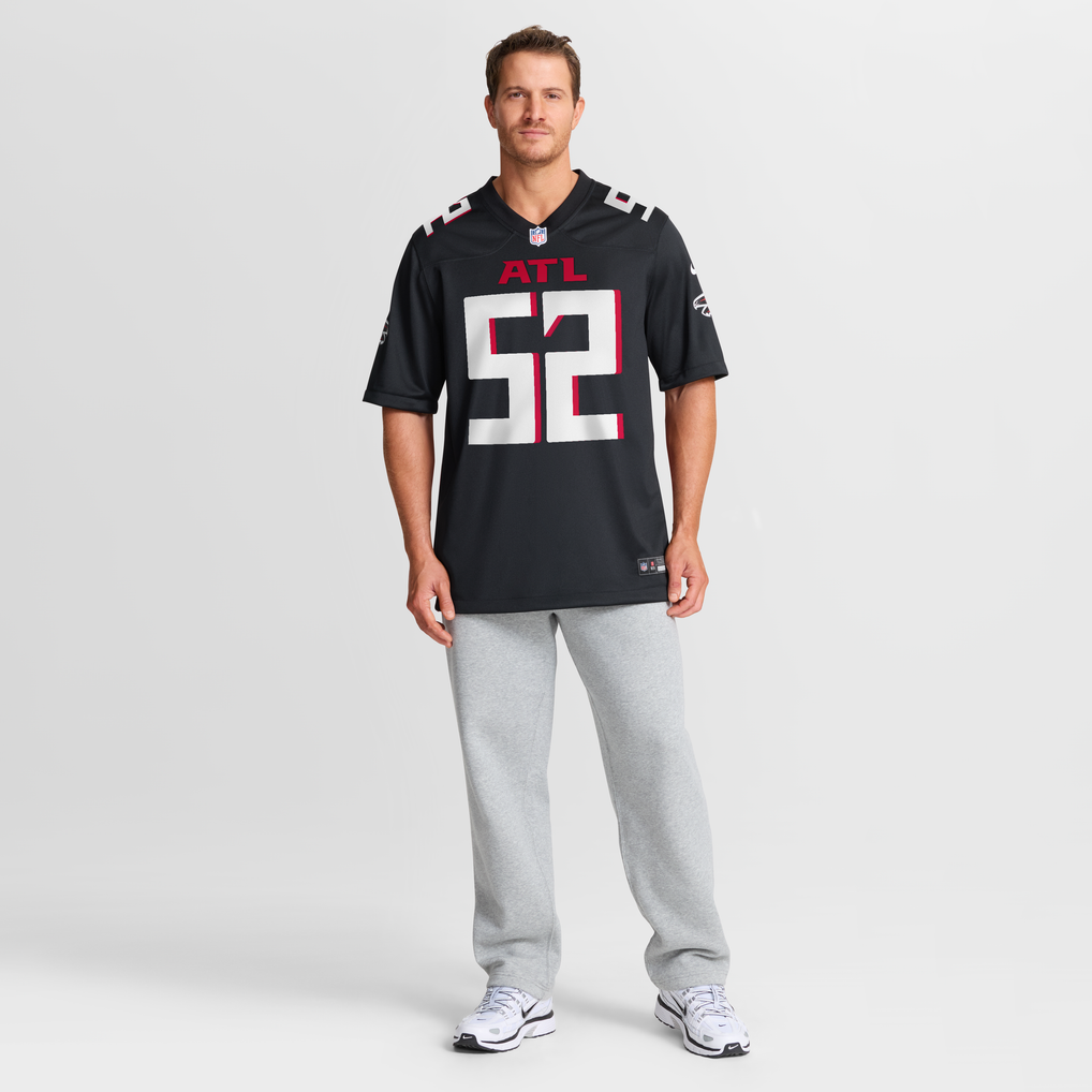 Men's Atlanta Falcons Jovaughn Gwyn Nike Black Team Game Jersey