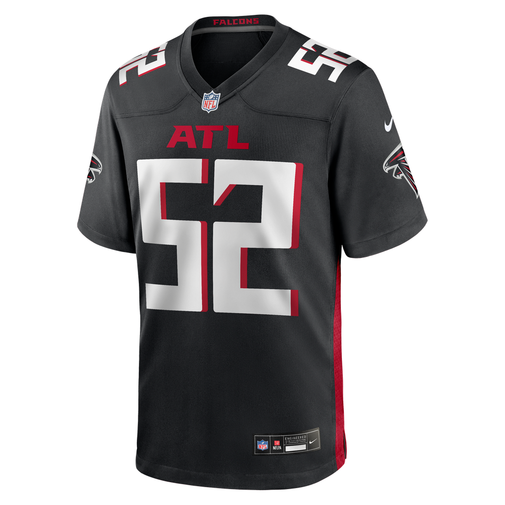 Men's Atlanta Falcons Jovaughn Gwyn Nike Black Team Game Jersey