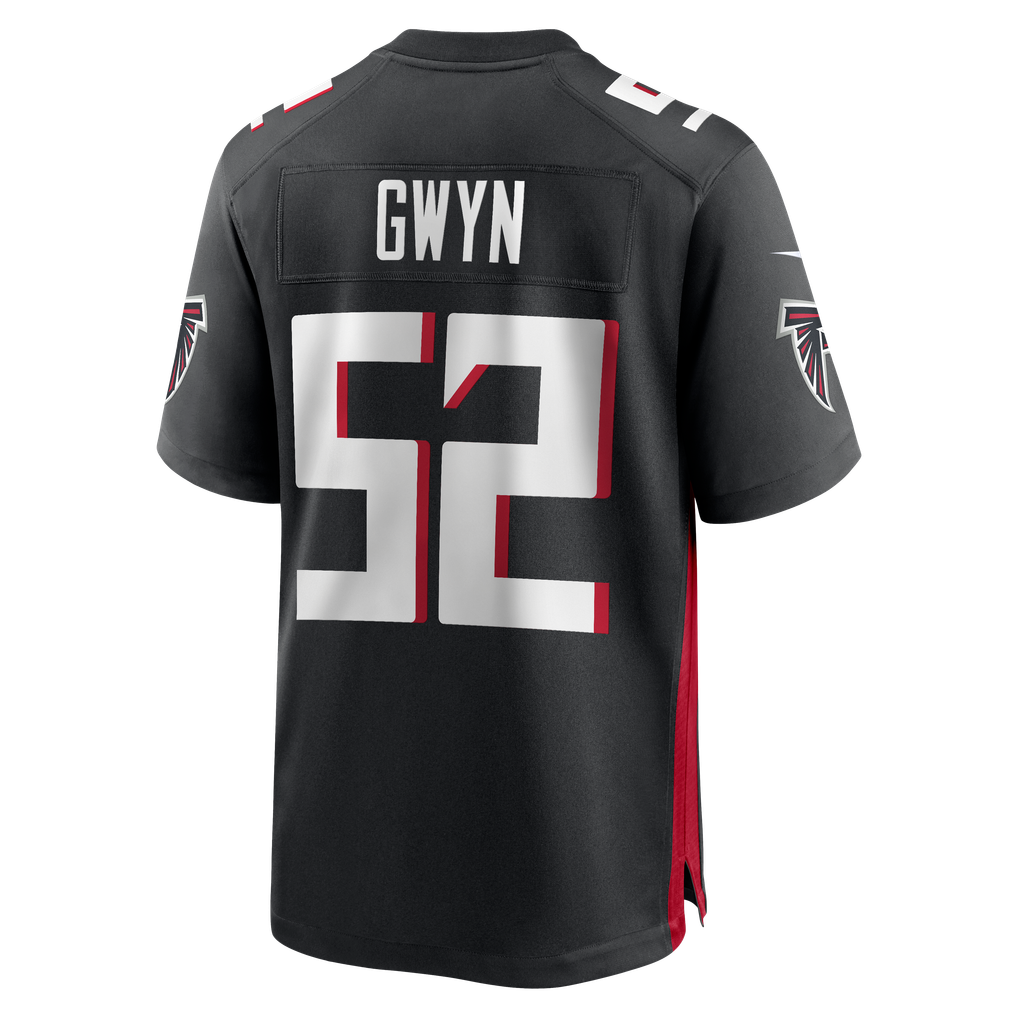 Men's Atlanta Falcons Jovaughn Gwyn Nike Black Team Game Jersey