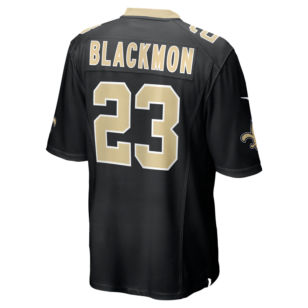 Men's New Orleans Saints Julian Blackmon Nike  Black Team Game Jersey - Image 4
