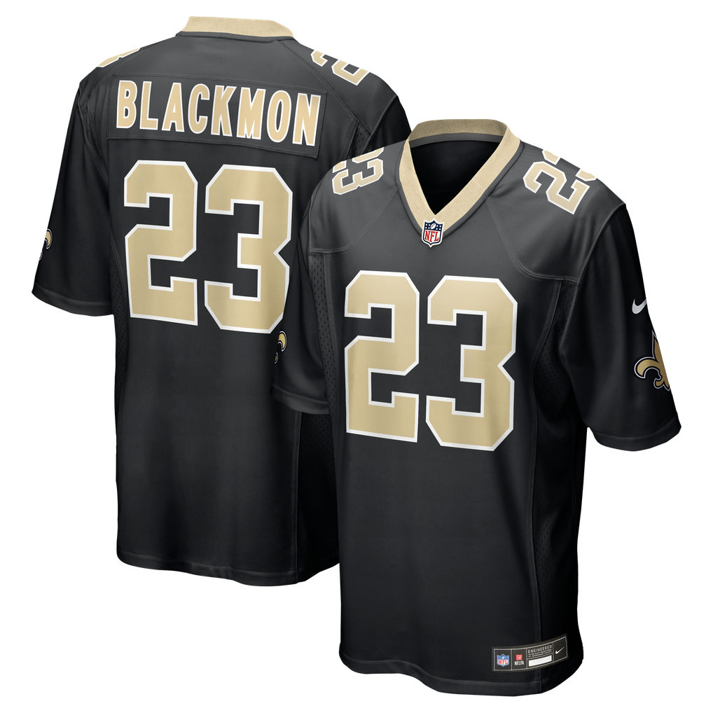 Men's New Orleans Saints Julian Blackmon Nike  Black Team Game Jersey - Image 1
