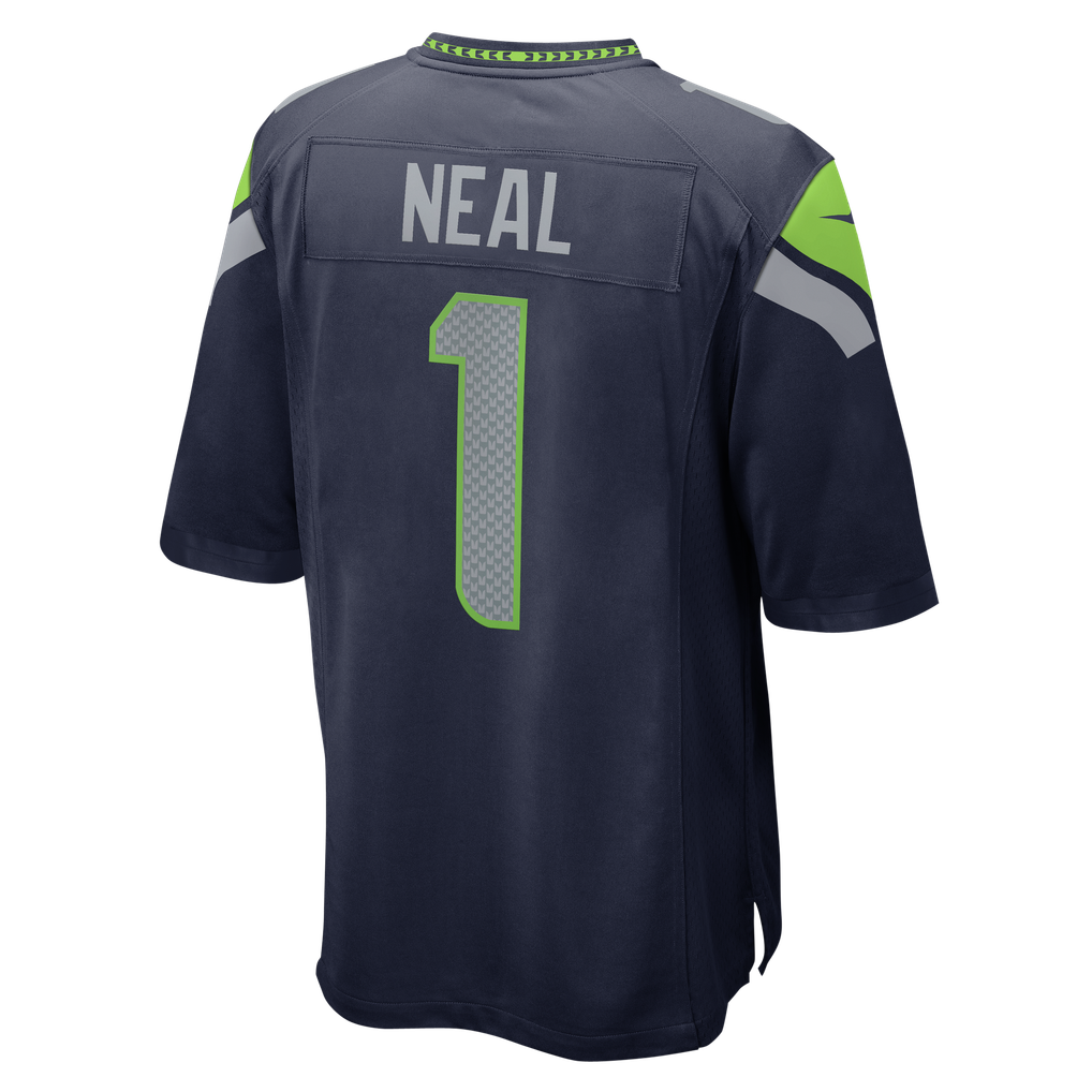 Men's Seattle Seahawks Julian Neal Nike College Navy Team Game Jersey - Image 4