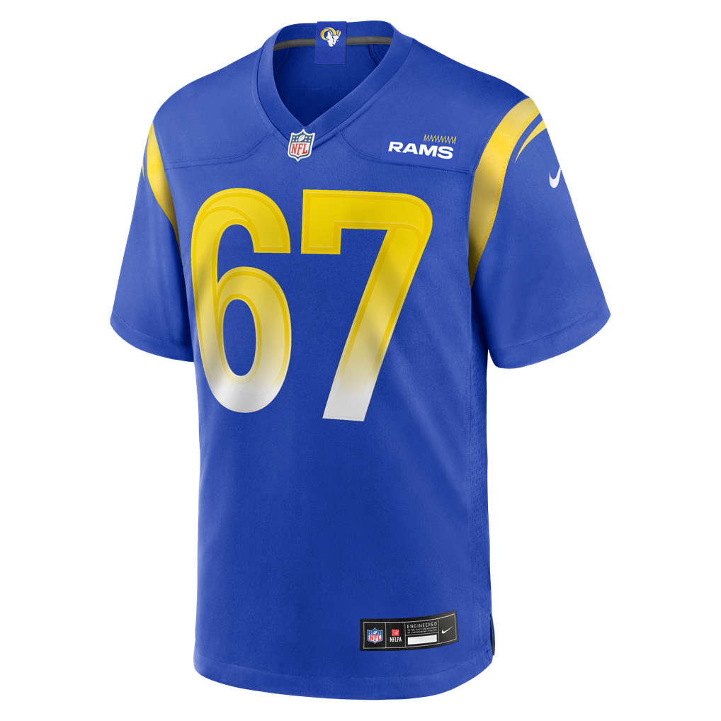 Men's Los Angeles Rams Justin Dedich Nike  Royal Game Jersey - Image 3