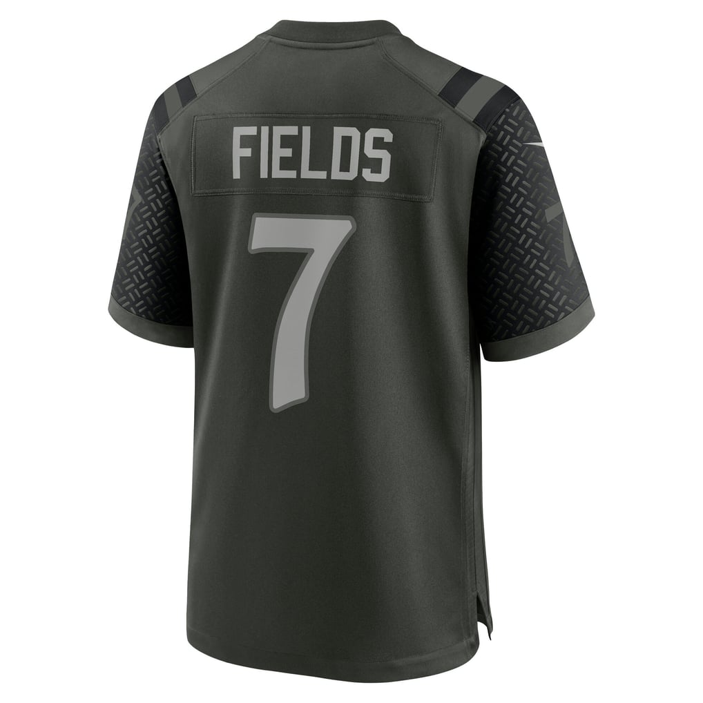 Men's New York Jets Justin Fields Nike Gotham Green 2025 Rivalries Collection Game Jersey - Image 4
