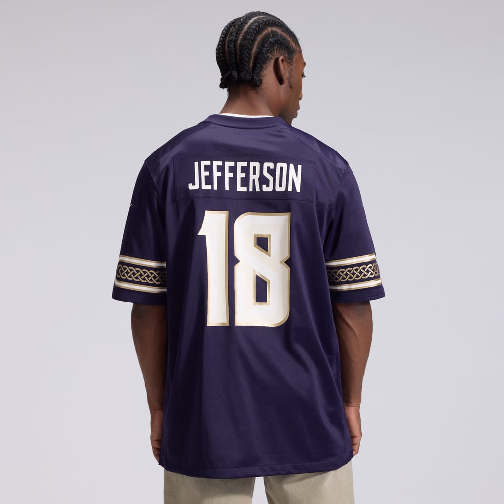 Men's Minnesota Vikings Justin Jefferson Nike Purple 2026 Rivalries Collection Game Jersey - Image 4