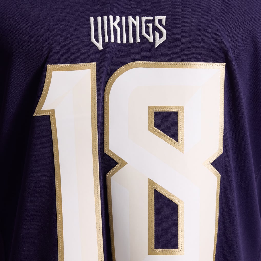 Men's Minnesota Vikings Justin Jefferson Nike Purple 2026 Rivalries Collection Stitched Limited Jersey - Image 19