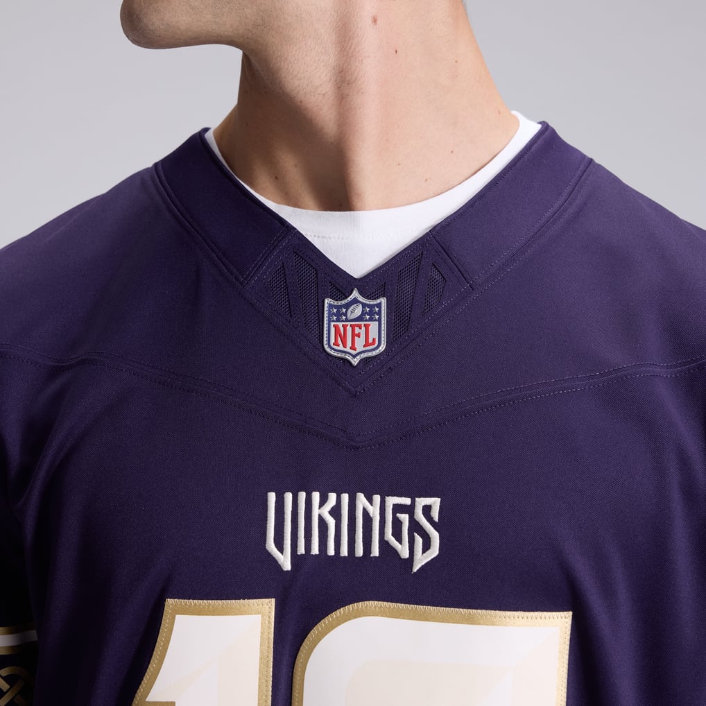 Men's Minnesota Vikings Justin Jefferson Nike Purple 2026 Rivalries Collection Stitched Limited Jersey - Image 9