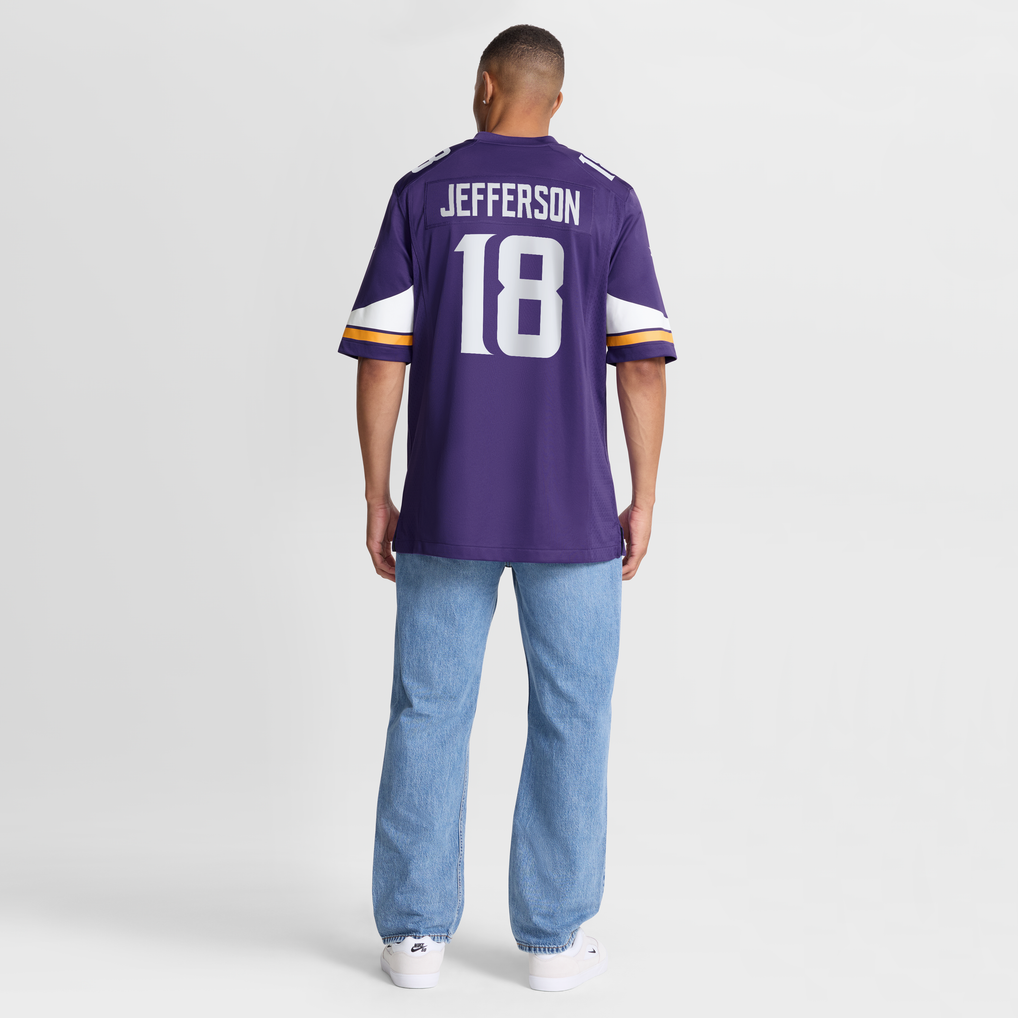 Men's Minnesota Vikings Justin Jefferson Nike Purple Game Jersey - Image 9