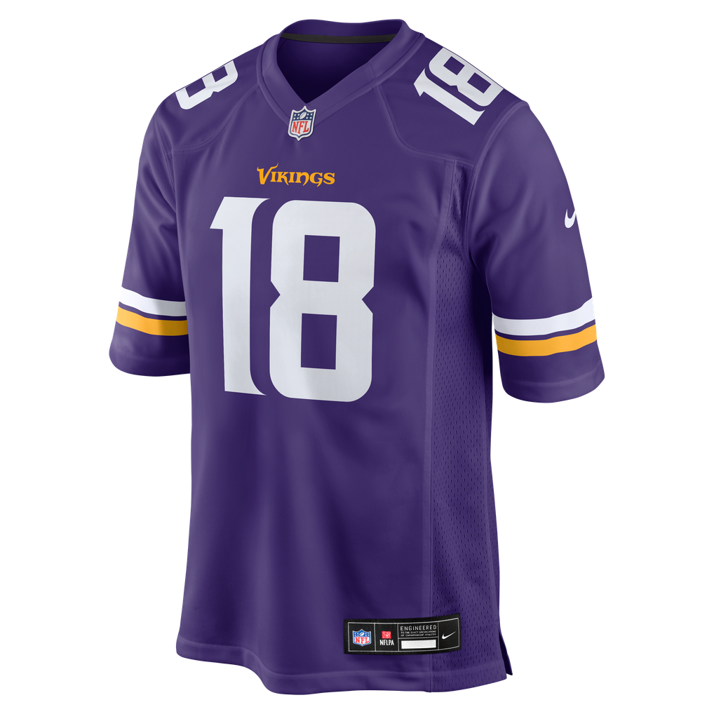 Men's Minnesota Vikings Justin Jefferson Nike Purple Game Jersey - Image 3