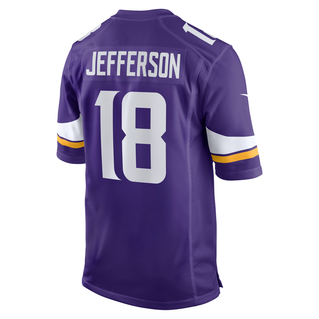 Men's Minnesota Vikings Justin Jefferson Nike Purple Game Jersey - Image 4