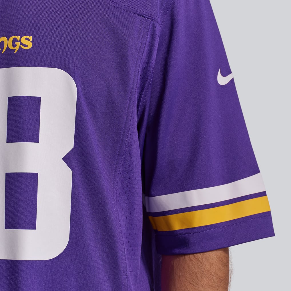 Men's Minnesota Vikings Justin Jefferson Nike Purple Player Game Jersey - Image 13