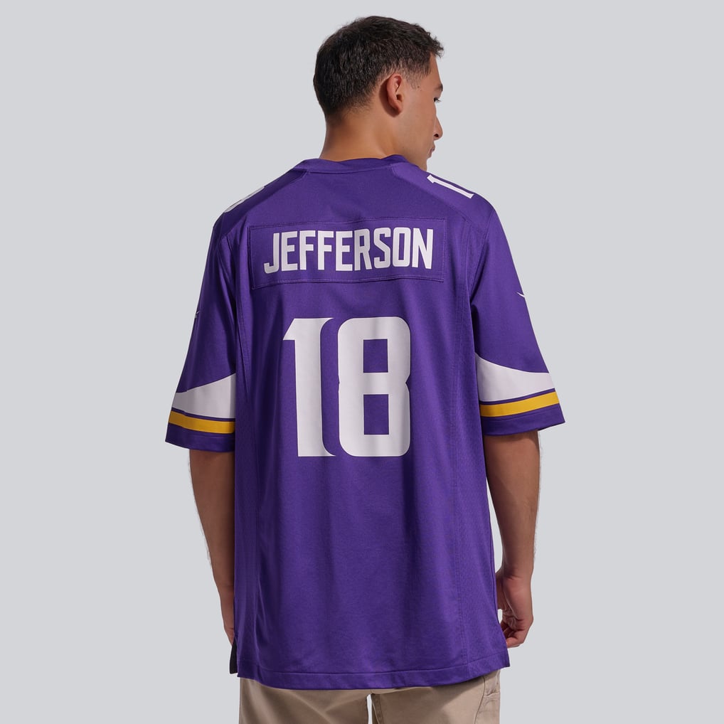 Men's Minnesota Vikings Justin Jefferson Nike Purple Player Game Jersey - Image 4