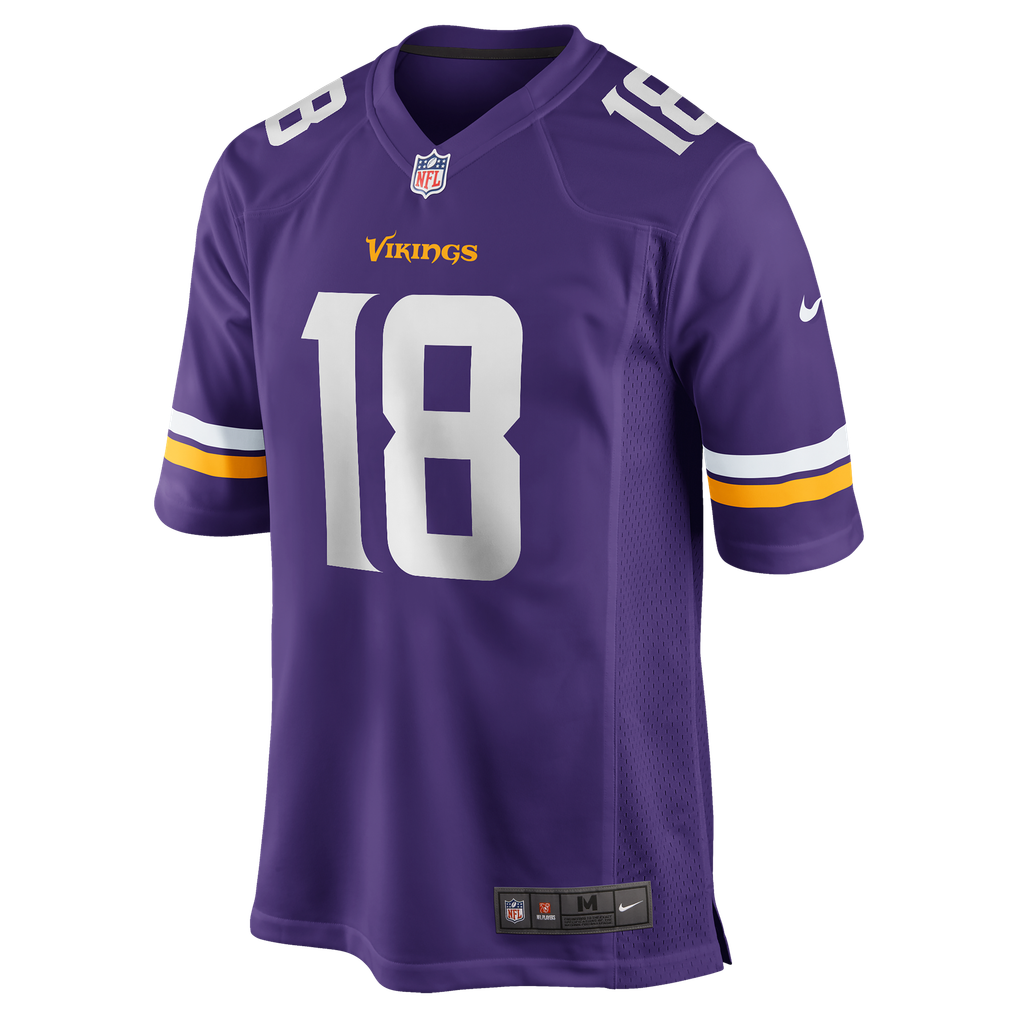 Men's Minnesota Vikings Justin Jefferson Nike Purple Player Game Jersey - Image 7
