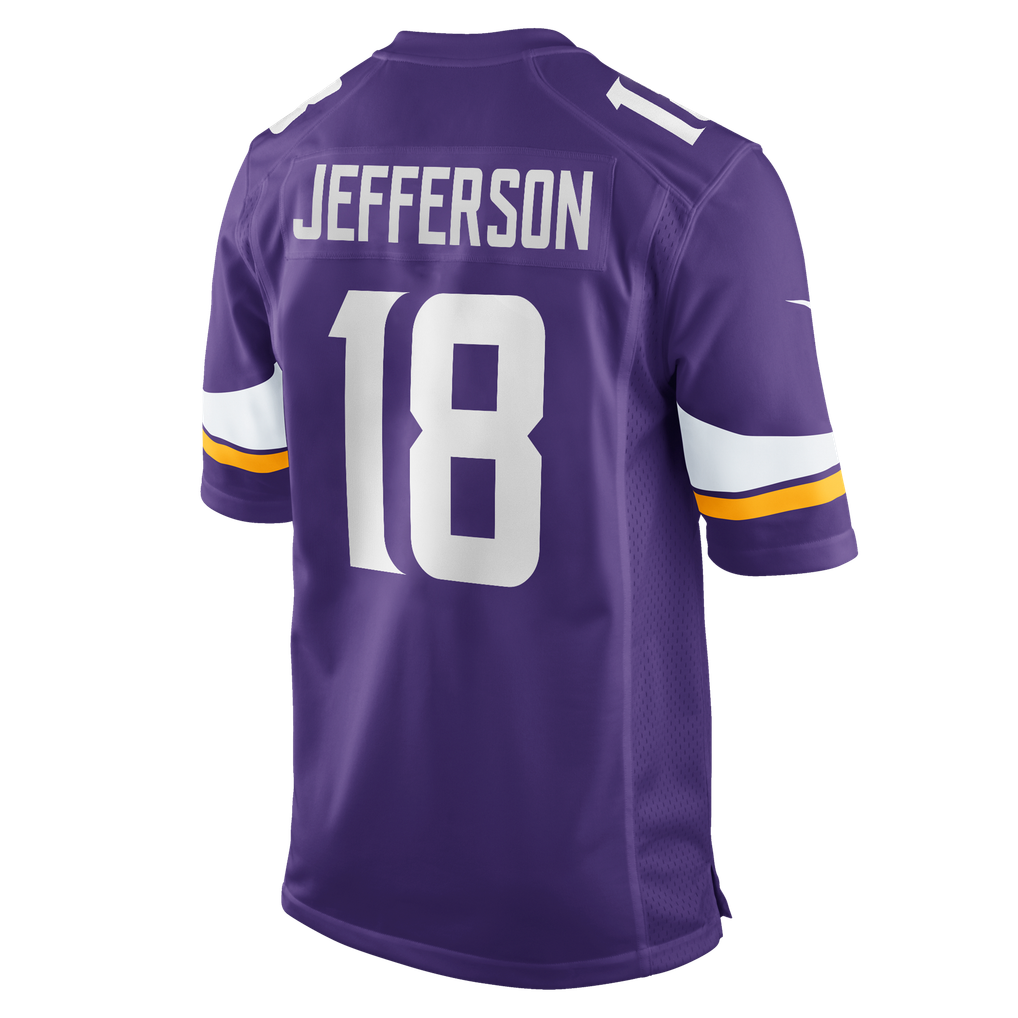 Men's Minnesota Vikings Justin Jefferson Nike Purple Player Game Jersey - Image 8