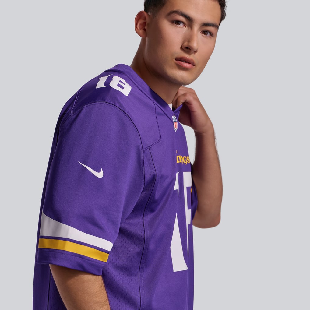 Men's Minnesota Vikings Justin Jefferson Nike Purple Player Game Jersey - Image 10