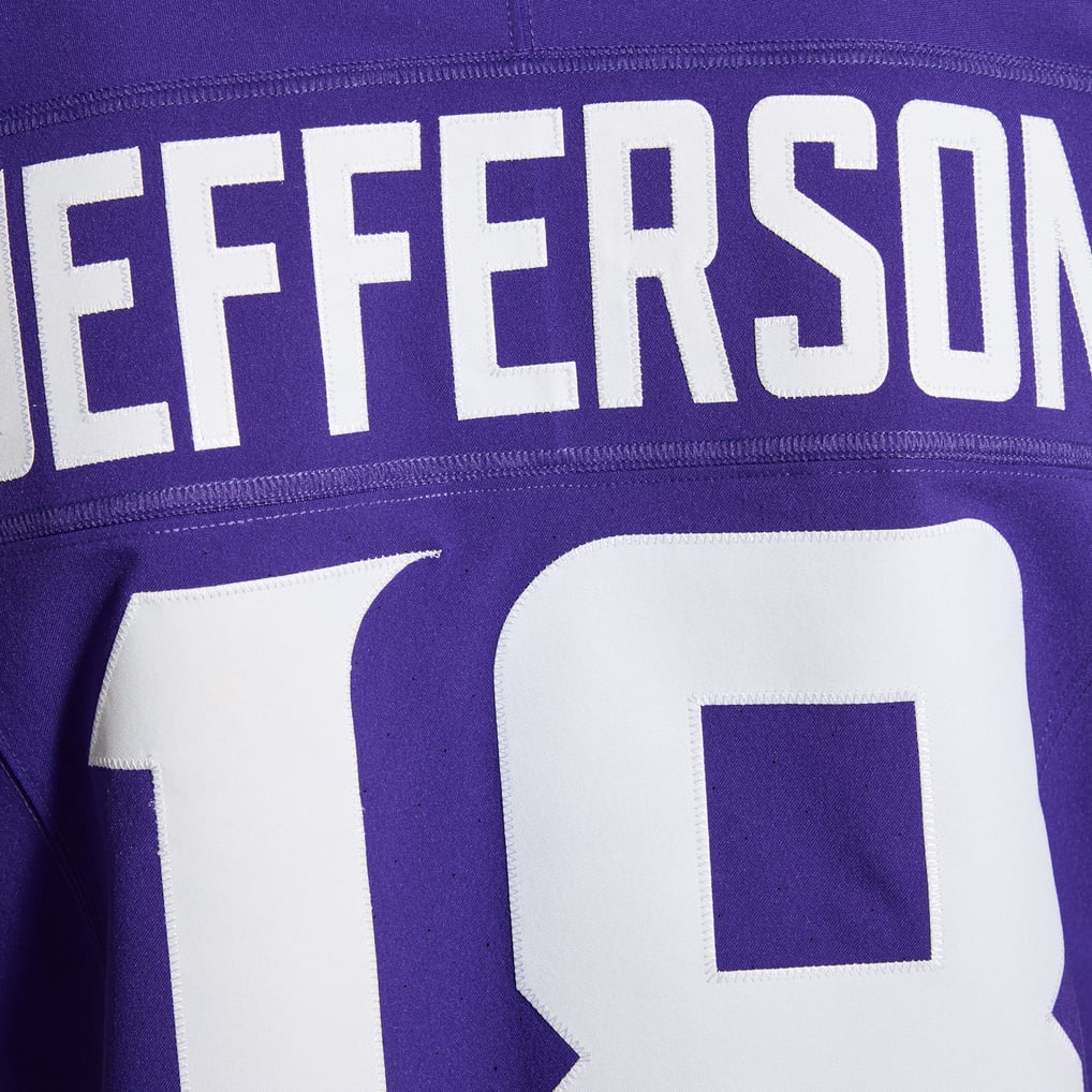 Men's Minnesota Vikings Justin Jefferson Nike Purple Team Vapor F.U.S.E. Elite Jersey - Image 13