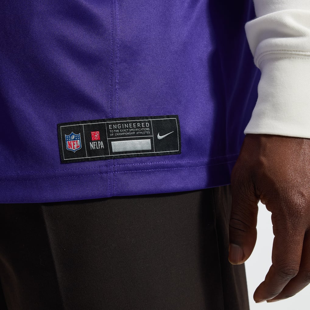 Men's Minnesota Vikings Justin Jefferson Nike Purple Team Vapor F.U.S.E. Stitched Limited Jersey - Image 11