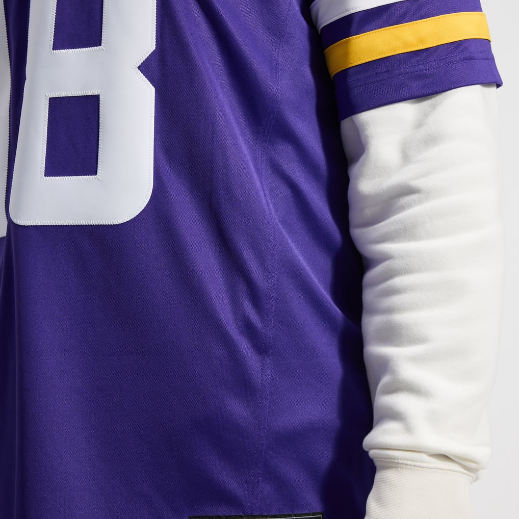 Men's Minnesota Vikings Justin Jefferson Nike Purple Team Vapor F.U.S.E. Stitched Limited Jersey - Image 14