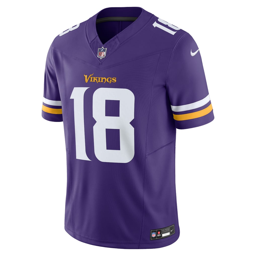 Men's Minnesota Vikings Justin Jefferson Nike Purple Vapor F.U.S.E. Limited Jersey - Image 3