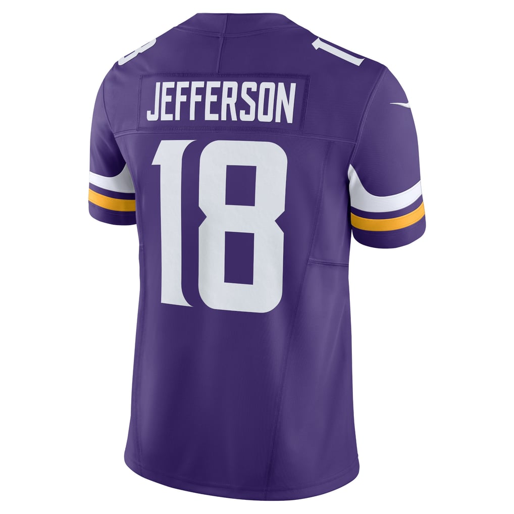 Men's Minnesota Vikings Justin Jefferson Nike Purple Vapor F.U.S.E. Limited Jersey - Image 4