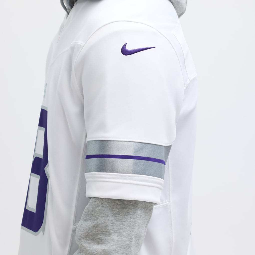 Men's Minnesota Vikings Justin Jefferson Nike White Alternate Vapor F.U.S.E. Limited Jersey - Image 11