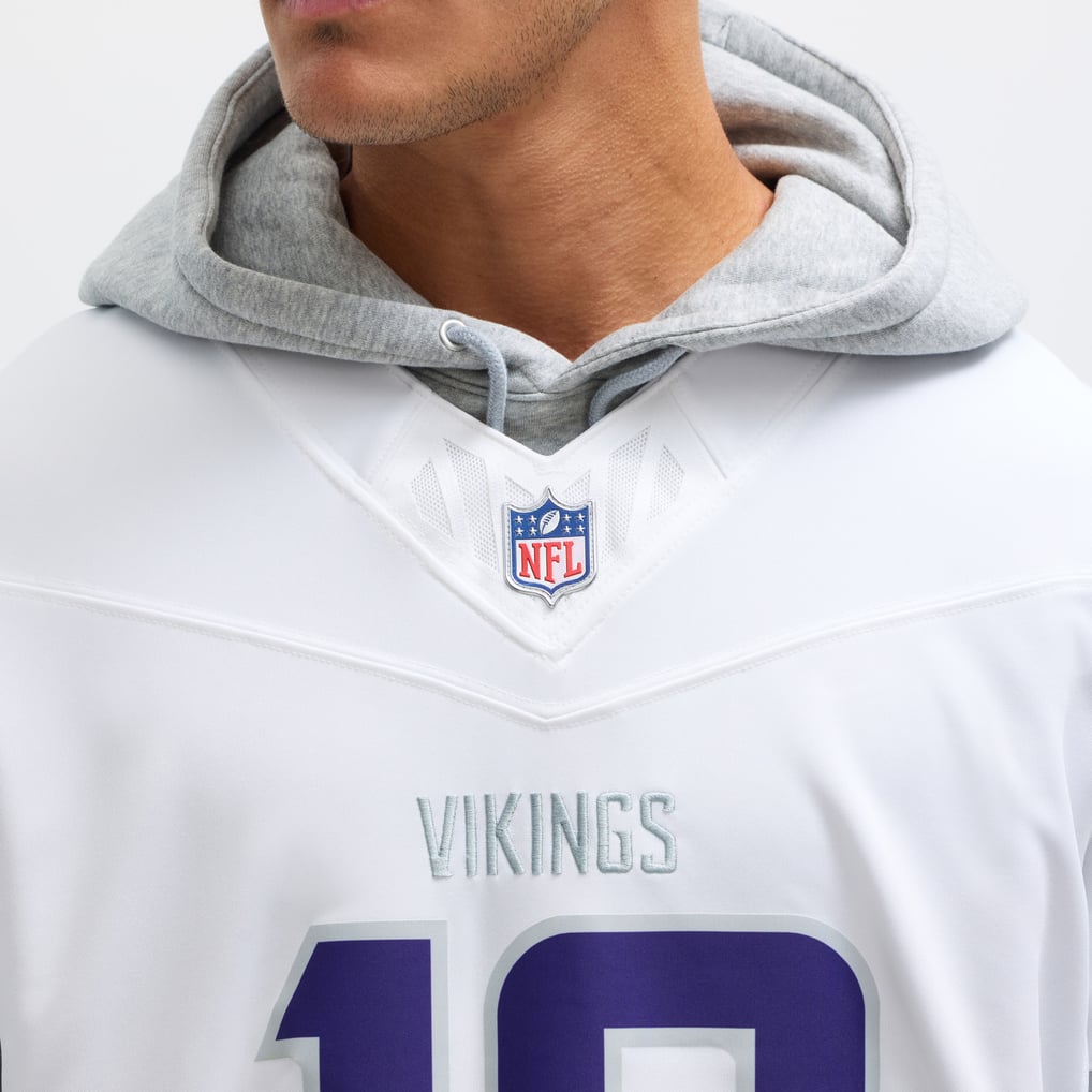 Men's Minnesota Vikings Justin Jefferson Nike White Alternate Vapor F.U.S.E. Limited Jersey - Image 8