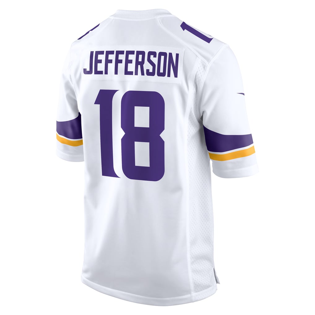 Men's Minnesota Vikings Justin Jefferson Nike White Game Player Jersey - Image 4
