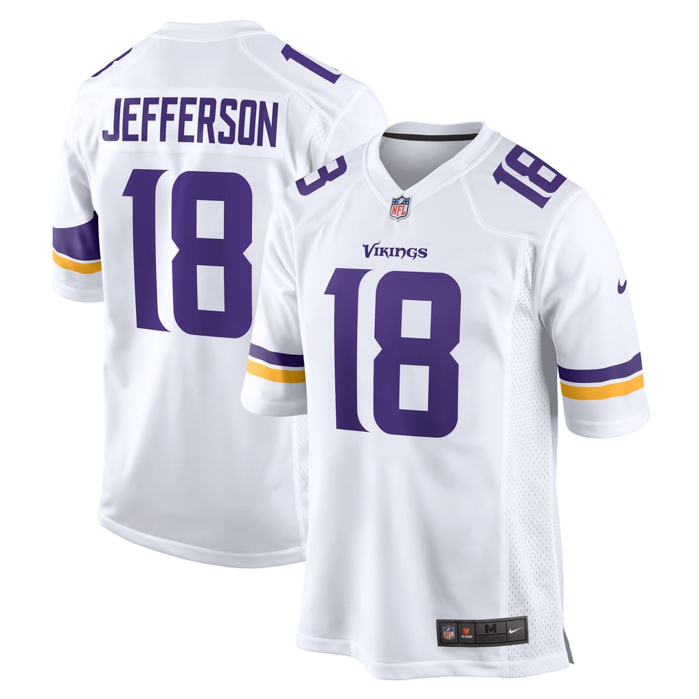 Men's Minnesota Vikings Justin Jefferson Nike White Game Player Jersey - Image 1