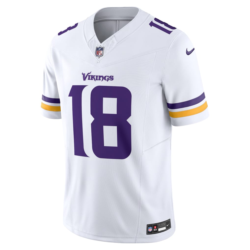 Men's Minnesota Vikings Justin Jefferson Nike White Vapor F.U.S.E. Limited Jersey - Image 3