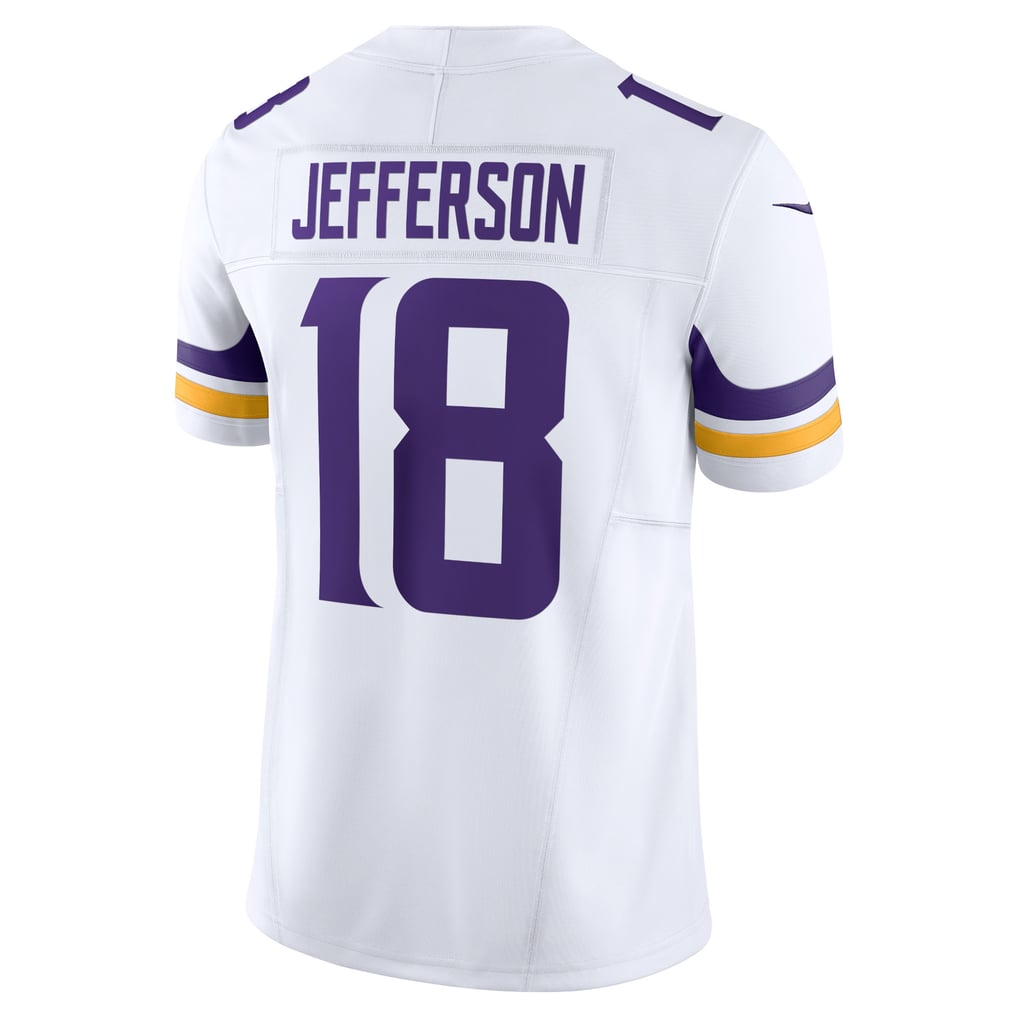 Men's Minnesota Vikings Justin Jefferson Nike White Vapor F.U.S.E. Limited Jersey - Image 4
