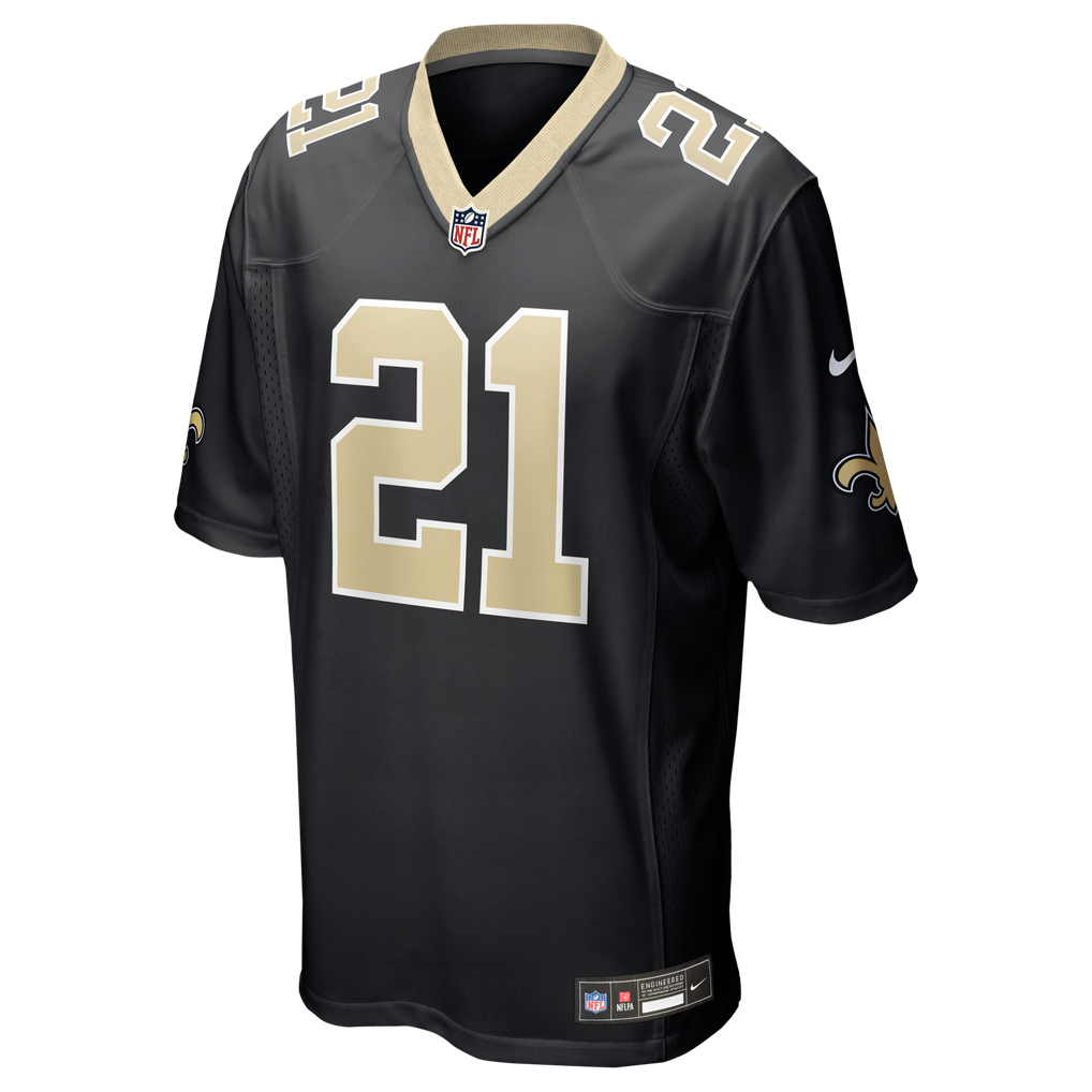 Men's New Orleans Saints Justin Reid Nike  Black Team Game Jersey - Image 3