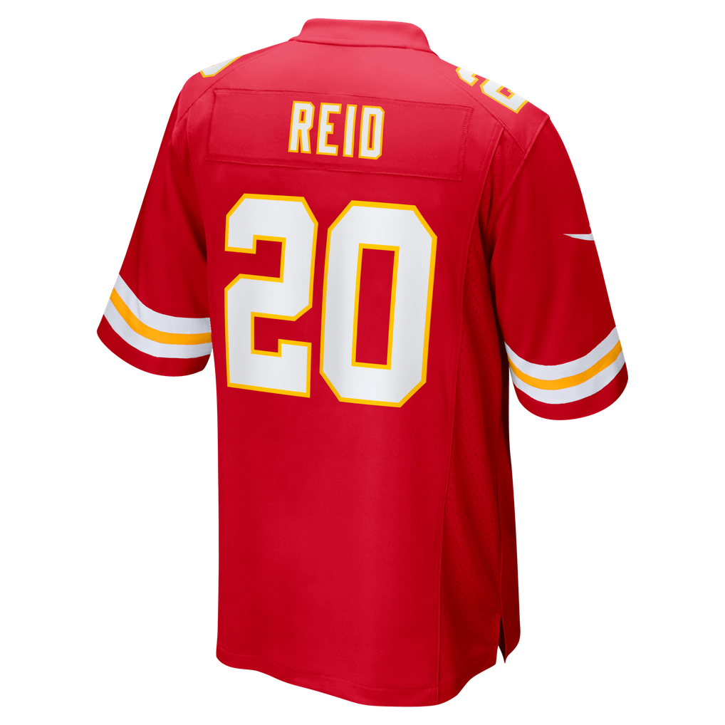 Men's Kansas City Chiefs Justin Reid Nike Red Game Jersey - Image 4