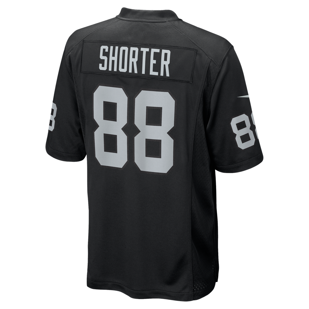 Men's Las Vegas Raiders Justin Shorter Nike  Black Team Game Jersey - Image 4