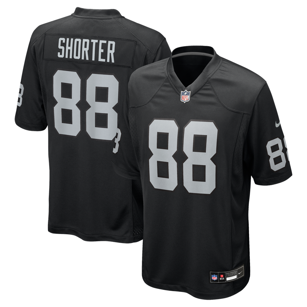 Men's Las Vegas Raiders Justin Shorter Nike  Black Team Game Jersey - Image 1